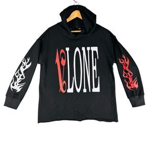 Vlone x Palm Angels Men's Hoodie Size M Red Black White RARE Streetwear